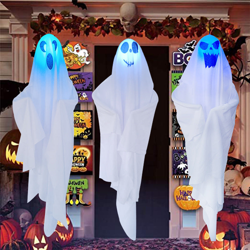 Halloween White Ghost Pendant Three-color Fade