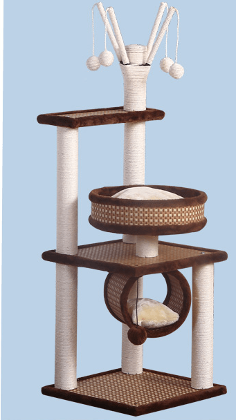 Solid Wood Toy Cat Tree Cat Toy - Bestgoodshop