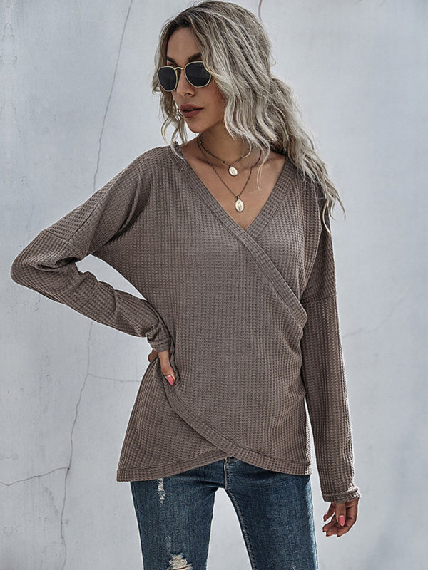 women's knitted inner long sleeve bottoming shirt Mori sweater