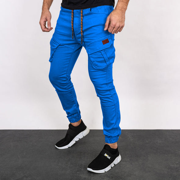 Solid Color Casual Trousers Men's Footwear Overalls