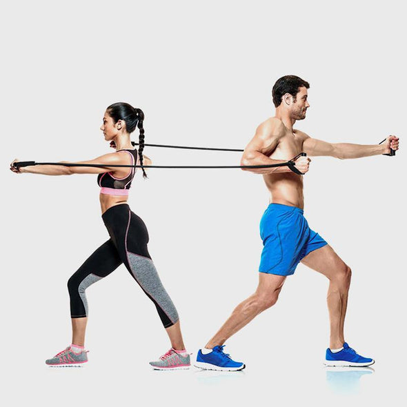 25Ib Resistance Bands Home Multi-Function Leg Arm Expansion Strength Training Elastic Yoga Band - Bestgoodshop