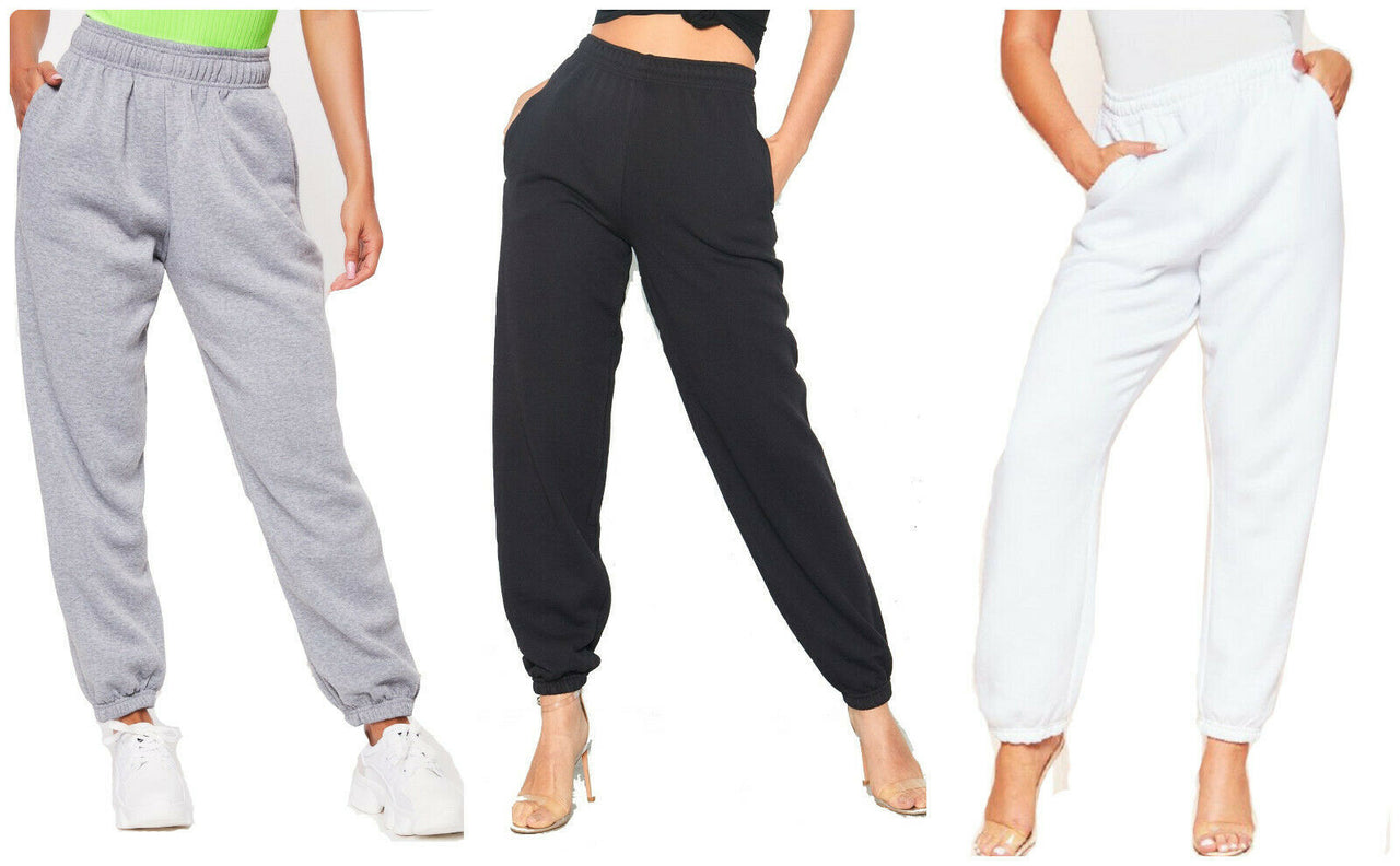 Solid color casual sports trousers