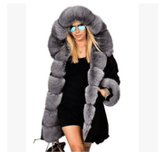 Large fur collar warm coat - Bestgoodshop