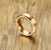 Rose Color Gold Tungsten Carbide Couple Ring For Men Women - Bestgoodshop