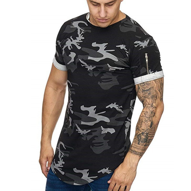 Men's T-shirt Camouflage Casual Short Sleeve