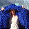 Slave wool blanket hand-woven super thick wool blanket arm knit air conditioning blanket - Bestgoodshop