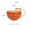 Ceramic basketball football cup children's milk cup - Bestgoodshop