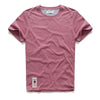 Round-Neck Cotton Solid Short-Sleeve T-Shirt - Bestgoodshop
