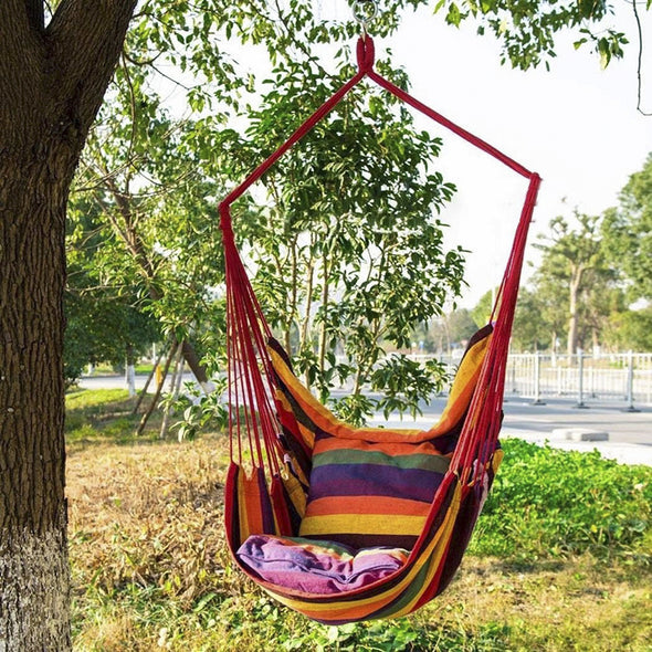 Outdoor Garden Hammock Chair Adults Kids Swing Seat