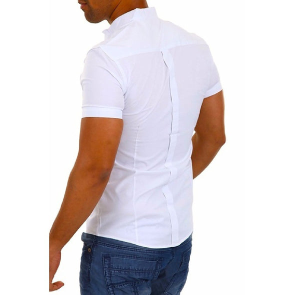 Men's Short-Sleeved Shirt Stitching