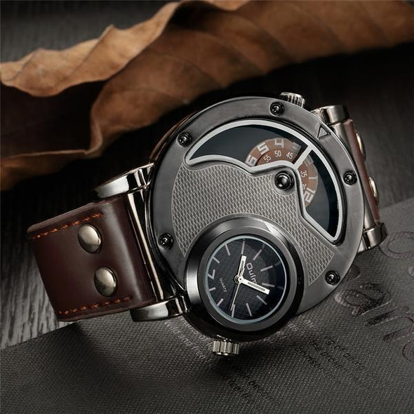 Trend men's watch two places personality sports watch - Bestgoodshop