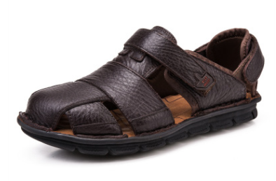 Summer leather sandals Breathable leisure male non-slip