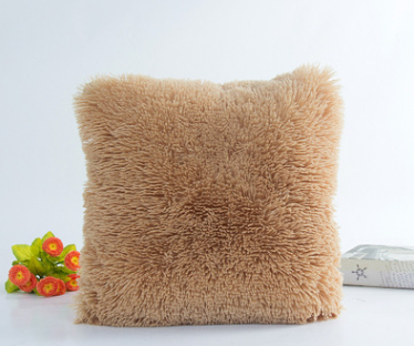 Pillowcase Plush sea lion cashmere pillowcase Spot cute plush candy color pillowcase - Bestgoodshop