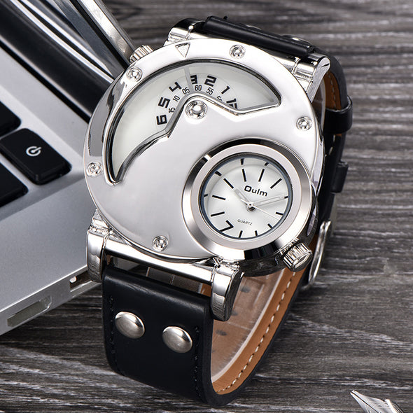 Men's Large Dial Watch - Bestgoodshop