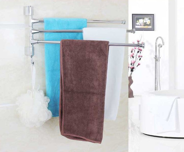 Wear resistant stainless steel towel rack, double pole towel rack - Bestgoodshop