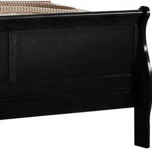 Louis Philippe Full Bed in Black 23737F