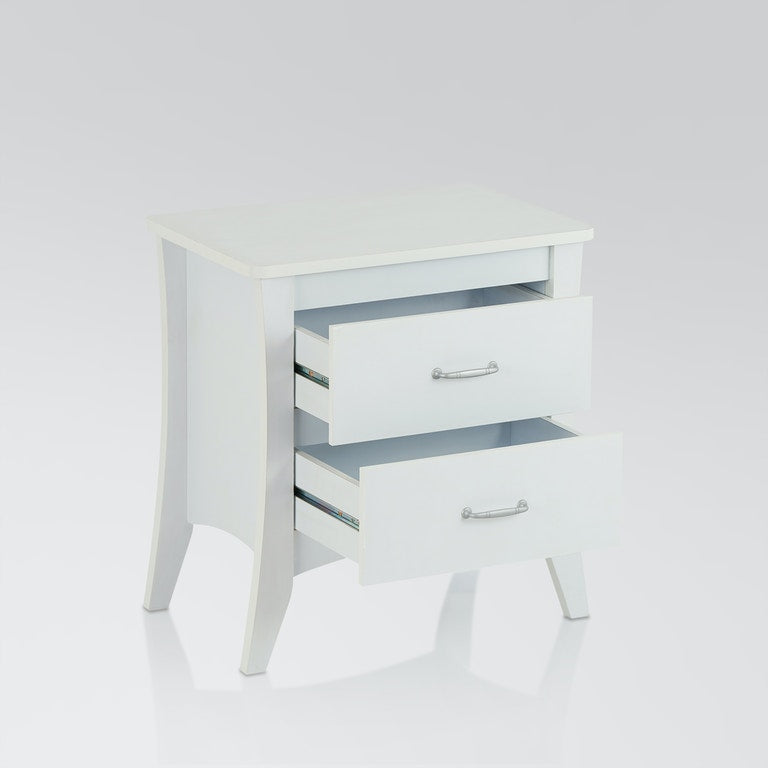 Babb Night Table in White 97264