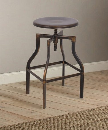 Xena Adjustable Stool (1Pc) in Antique Copper 96638
