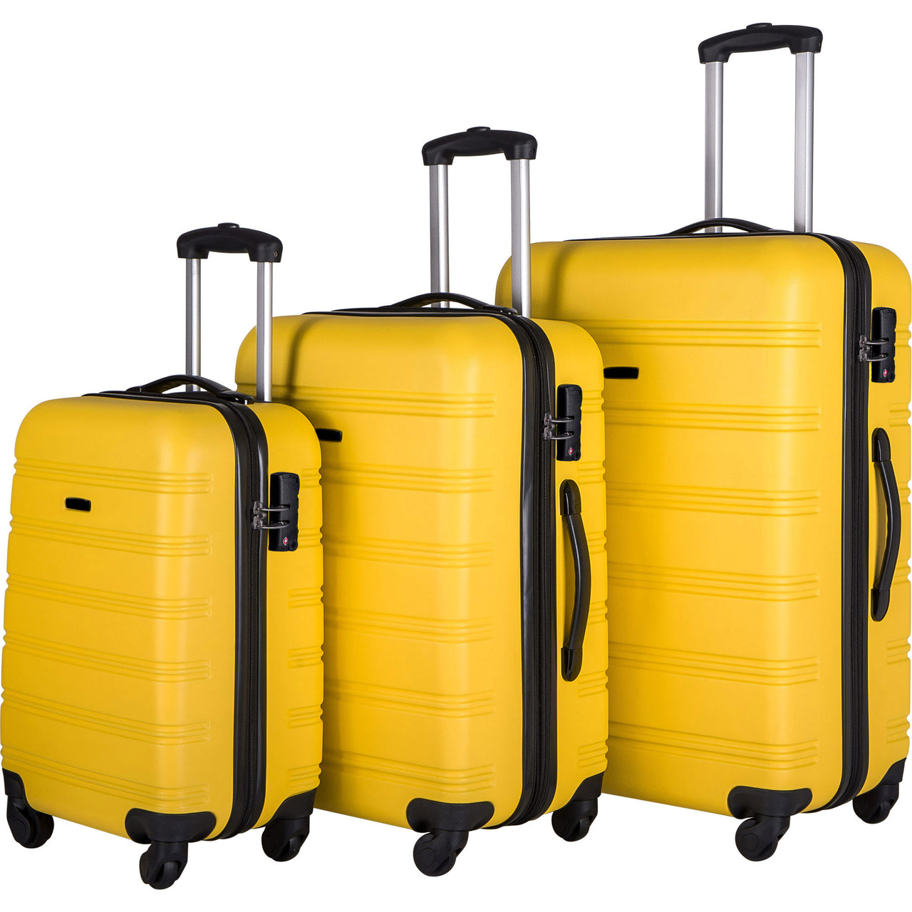 3 Piece Luggage Set Hardside Spinner Suitcase with TSA Lock 20& 24' 28& Available