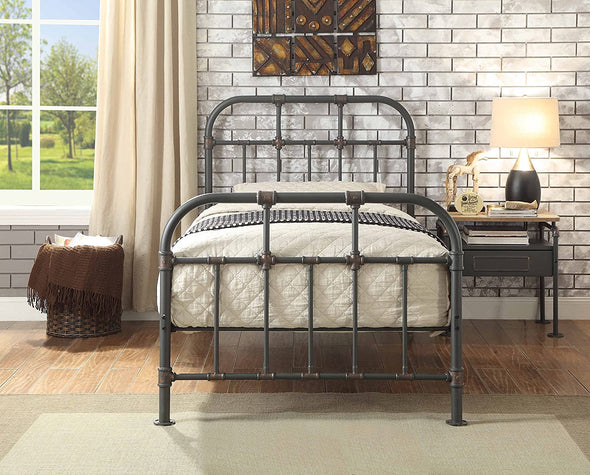 Nicipolis Twin Bed in Sandy Gray 30730T