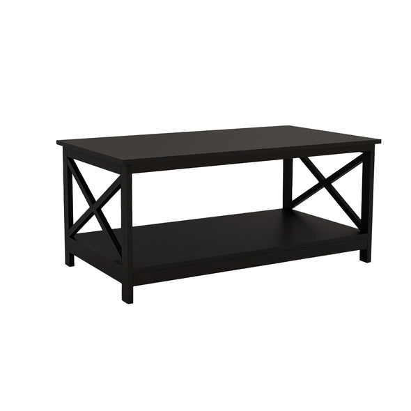 Coffee Table Oxford End Table-Black Color