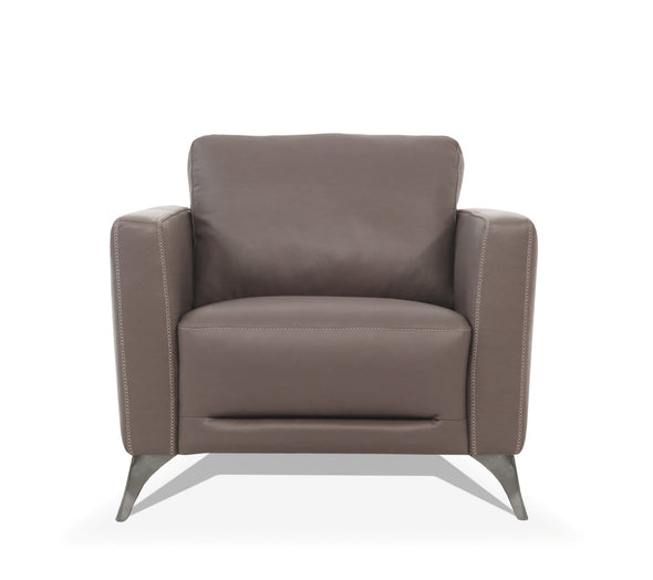 Malaga Chair, Taupe Leather 55002