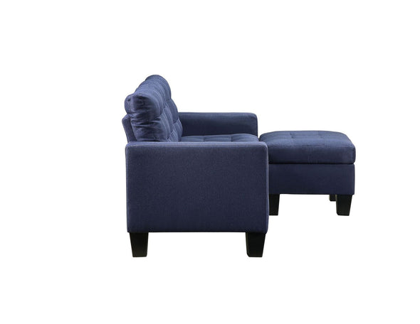 Earsom Sectional Sofa (RevChaise), Blue Linen 56650