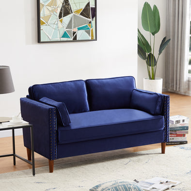 Living room sofa 8120  2P&3P (Blue&Black）
