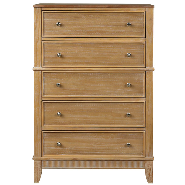 Chic Hazel 5 Drawers Chest Solid Wood