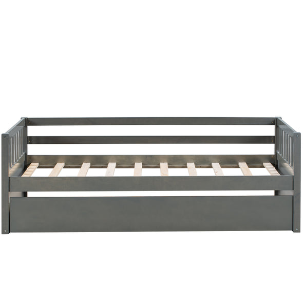 Twin Size Daybed with eparable 2 Drawers , Gray  (New)