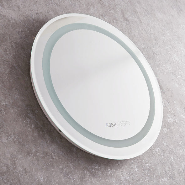 Acrylic Led mirror 24*24 Inches smart Anti fog Touch switch LED Bathroom Mirror 3 level Brightness Adjustment