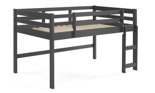Lara Twin Loft Bed, Gray Finish 38255