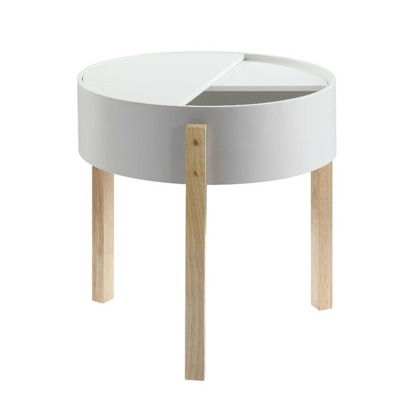 Bodfish End Table, White & Natural 83217
