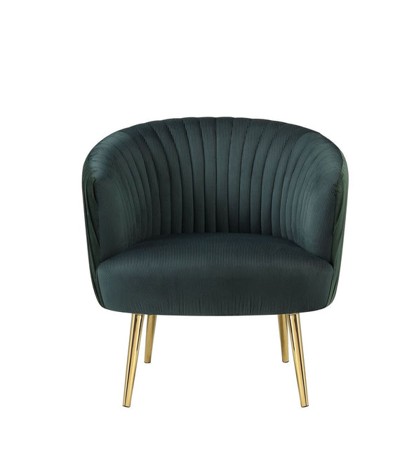 Sigurd Accent Chair, Velvet & Gold 59890