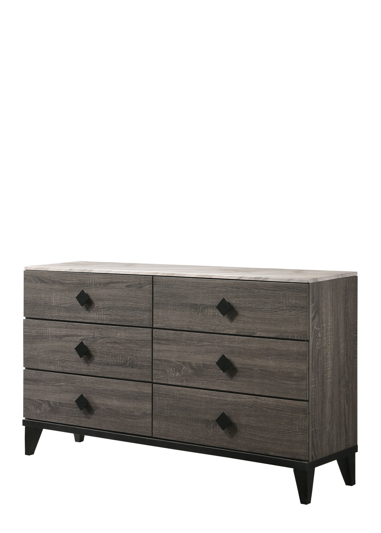 Avantika Dresser, Faux Marble & Rustic Gray Oak 27675