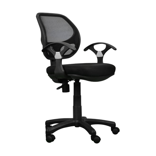 Techni Mobili Midback Mesh Task Office Chair, Black