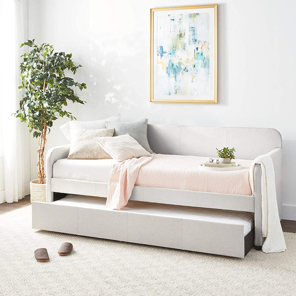 Jagger Daybed & Trundle (Twin Size) in Fog Fabric 39190