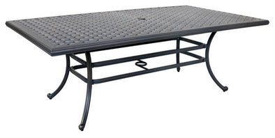 Manhattan 46x86 Inch Rectangle Patio Table Outdoor Dining Table