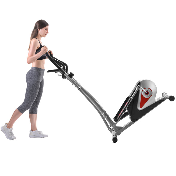 Elliptical Machine Trainer Magnetic Smooth Quiet Driven with LCD Monitor, Home Use