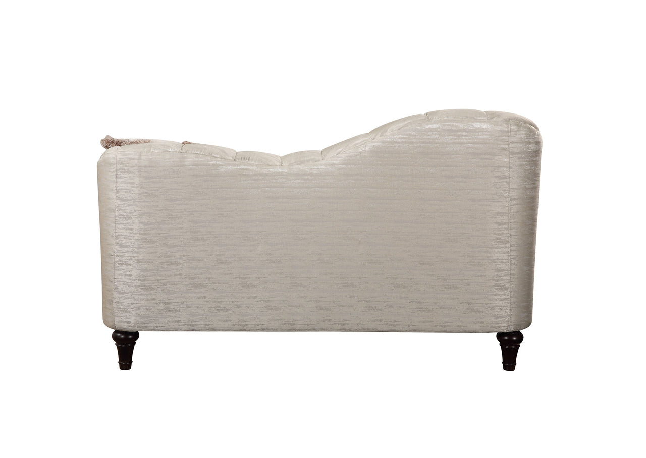 Athalia Loveseat w/3 Pillows, Shimmering Pearl 55306