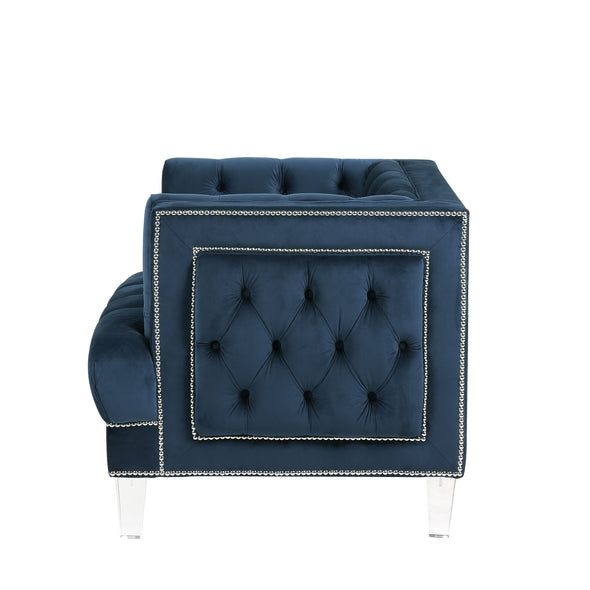 Ansario Chair, Blue Velvet 56457