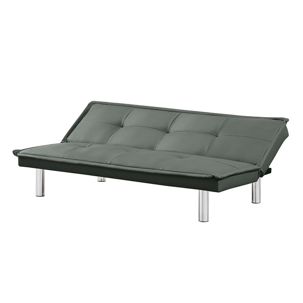 PU Leather Sofa Bed Couch , Convertible Folding Futon Sofa Bed with Metal Legs.