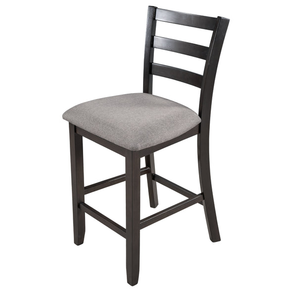 Set of 4 Wooden Counter Height Dining Chair with Padded Chairs, Espresso