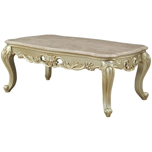 Gorsedd Coffee Table in Marble  Antique White 82440