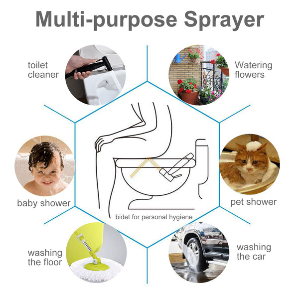 Bidet Sprayer for Toilet, Handheld Cloth Diaper Sprayer