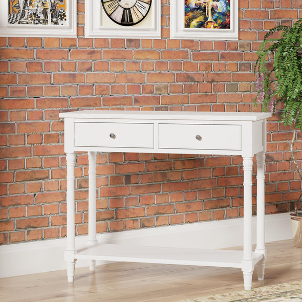 solid wood sofa table(White)