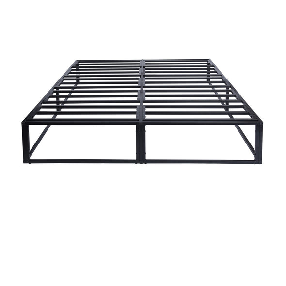 Modern Full Metal King Bed with Slat Support - NO Mattress  - No Box Spring Needed