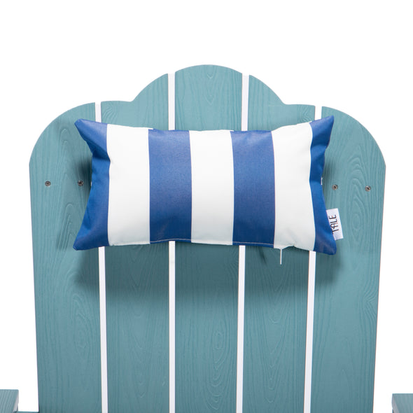TALE Adirondack Chair Backyard Furniture Painted Seat Pillow Blue