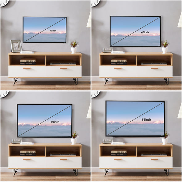 Wood TV Stand 15 Minutes Quick Assemble Scratch Proof And Waterproof