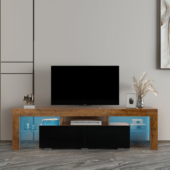 Living Room Furniture TV Stand Cabinet.Walnet,Black